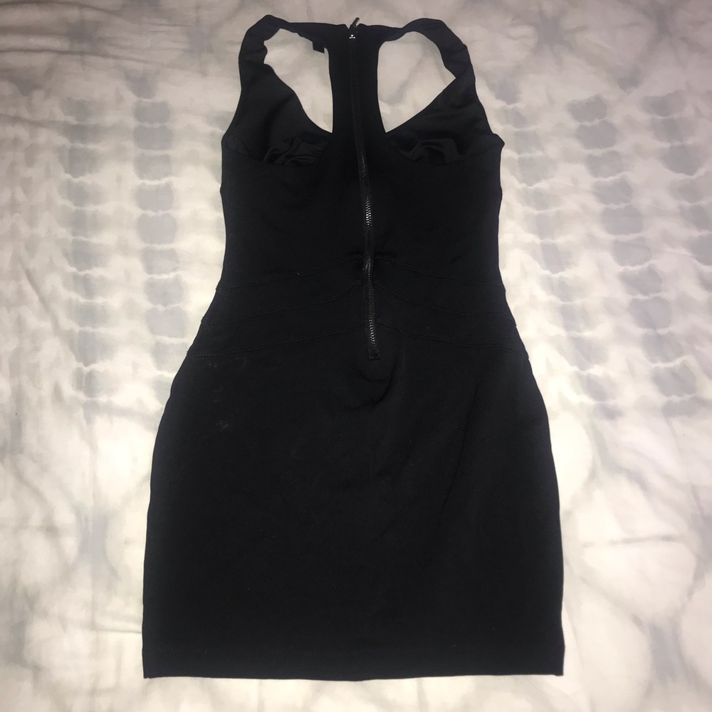 Black Bebe Razorback Cocktail Dress - Picture 3 of 3